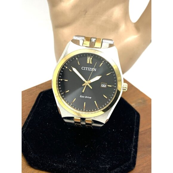 Citizen Mens Watch BM7334-58E Eco Drive Black Dial Two Tone Stainless Steel 40mm - Picture 1 of 15